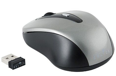 Купить  мышь oklick 435mw grey/black optical (1600dpi) usb в интернет-магазине Айсберг!