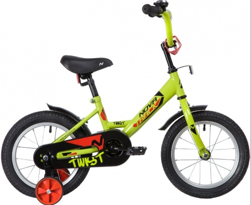 Купить  велосипед novatrack 141 twist.gn 20 зеленый 14" в интернет-магазине Айсберг!