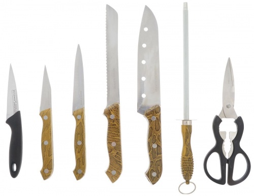 Купить  нож набор ножей mb 636 змейка (8 предметов) 00853 в интернет-магазине Айсберг! фото 2