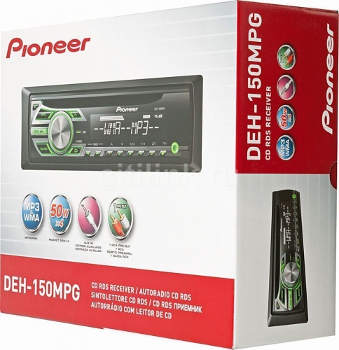 Купить  автомагнитола pioneer deh-150 mpg + автотрансмиттер ritmix fmt-a 710 в интернет-магазине Айсберг! фото 2