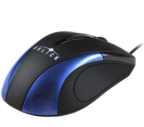 Купить  мышь oklick 235m black/blue optical (800dpi) usb в интернет-магазине Айсберг!