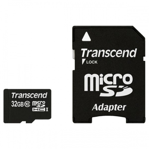 Купить  карта памяти sd-micro 32gb transcend ts32gusdhc10 class10 +adapter в интернет-магазине Айсберг!