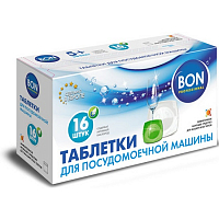 Химия бытовая Bon BN-171 Таблетки для ПММ 5+  (16 шт)
