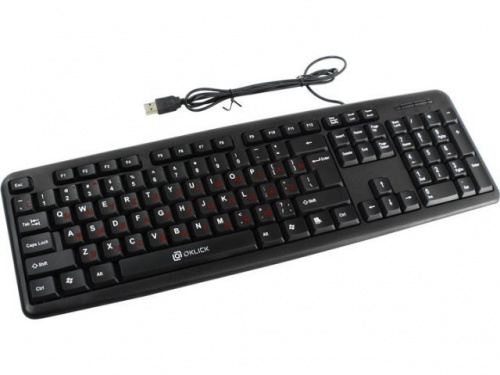 Купить  клавиатура oklick 90m черный usb в интернет-магазине Айсберг!