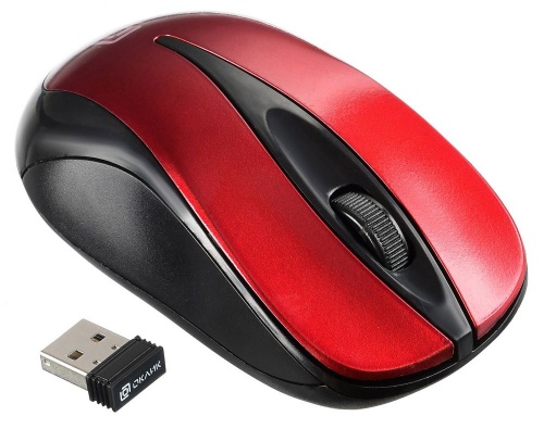 Купить  мышь oklick 675mw black/red (800dpi) usb в интернет-магазине Айсберг! фото 2