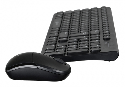 Купить  клавиатура oklick 220m black usb + мышь slim multimedia в интернет-магазине Айсберг! фото 3