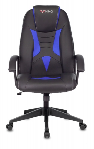 Купить  кресло zombie viking-8 черный/синий искусственная кожа крестовина пластик viking-8/bl+blue в интернет-магазине Айсберг! фото 4