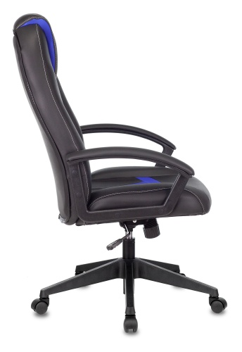 Купить  кресло zombie viking-8 черный/синий искусственная кожа крестовина пластик viking-8/bl+blue в интернет-магазине Айсберг! фото 3