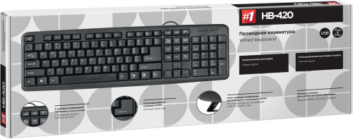 Купить  клавиатура defender hb-420 black в интернет-магазине Айсберг! фото 2