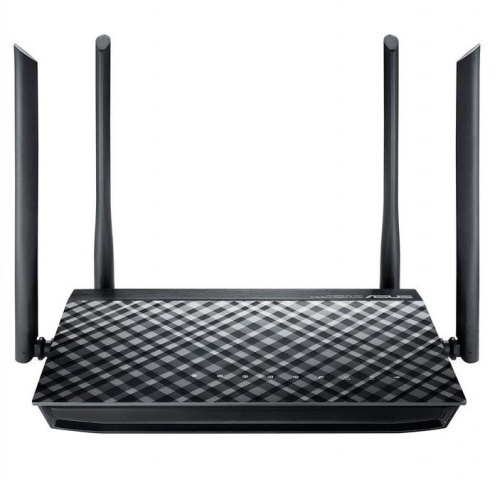 Купить  wi-fi маршрутизатор asus rt-ac1200 10/100base-tx черный в интернет-магазине Айсберг!