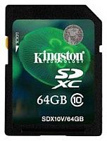 Купить  карта памяти sd card 64gb kingston sdxc сlass 10 (sdx10v/64gb) в интернет-магазине Айсберг!