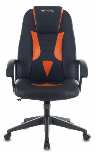 Купить  кресло zombie viking-8 черный/оранжевый искусственная кожа крестовина пластик viking-8/bl+or в интернет-магазине Айсберг! фото 4