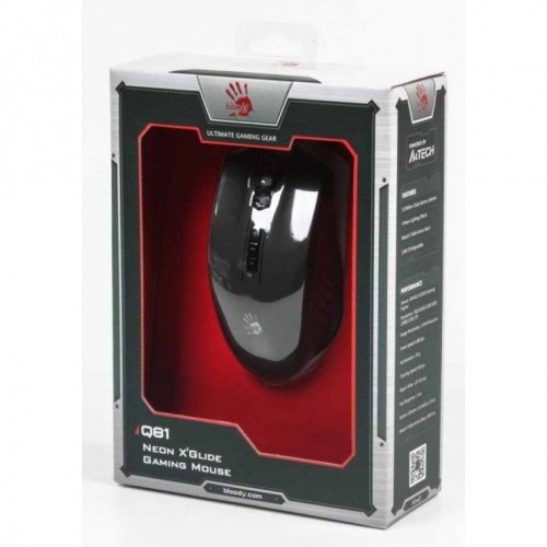 Купить  мышь a4-tech q-81, usb, black, в интернет-магазине Айсберг! фото 3