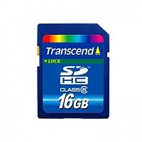 Карта памяти SD Card 16Gb SDHC Transend TS16GSDHC6 Class 6