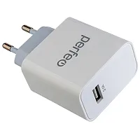 Купить  зарядное устройство сетевое зарядное устройство perfeo usb, 2.1а, белый (i4643) в интернет-магазине Айсберг!
