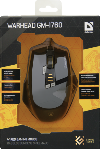 Купить  мышь defender warhead gm-1760 в интернет-магазине Айсберг! фото 5