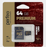 Купить  карта памяти perfeo microsdxc 64 gb high-capacity (class 10) uhs-3 v30 в интернет-магазине Айсберг!