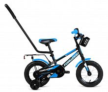 Купить  велосипед forward meteor 12 (12" 1ск.) черный/синий в интернет-магазине Айсберг!