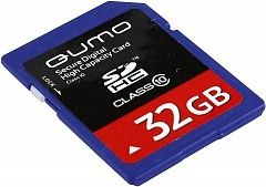 Карта памяти SD Card 32Gb QUMO Class 10 (QM32GSDHC10)