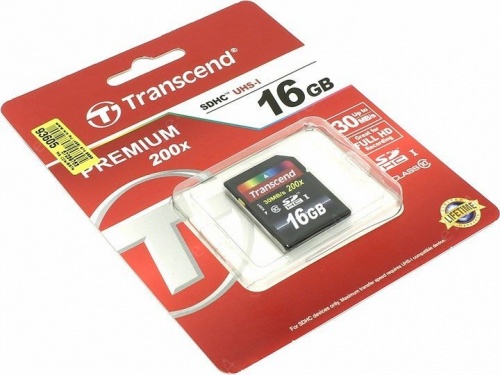 Купить  карта памяти sd card 16gb sdhc transend ts16gsdhc10 class 10 в интернет-магазине Айсберг! фото 2