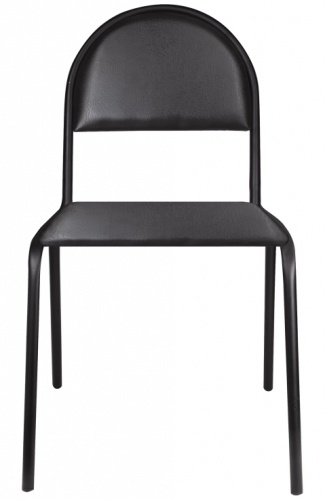 Купить  стулья серна, cm 7/22 k-01, черный каркас, кожзам черный (530258) в интернет-магазине Айсберг! фото 3