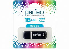 Flash Perfeo USB 16GB C02 Black