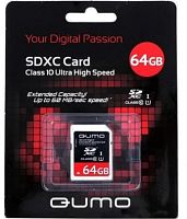 Купить  карта памяти sd-micro sdxc 64gb qumo class 10 +adapter uhs-1 3.0 в интернет-магазине Айсберг!