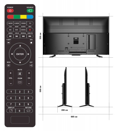 Купить  телевизор econ ex-39 ht 001 b в интернет-магазине Айсберг! фото 2