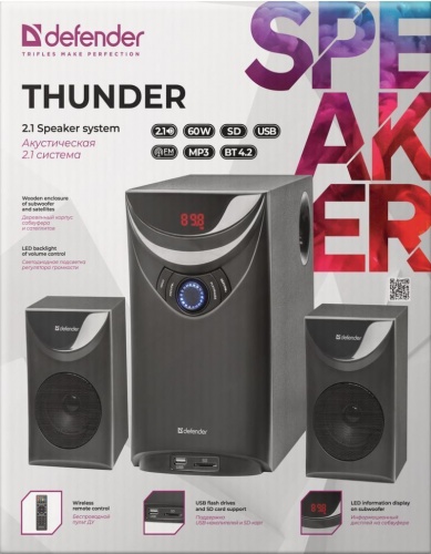 Купить  колонки defender 2.1 thunder в интернет-магазине Айсберг! фото 4