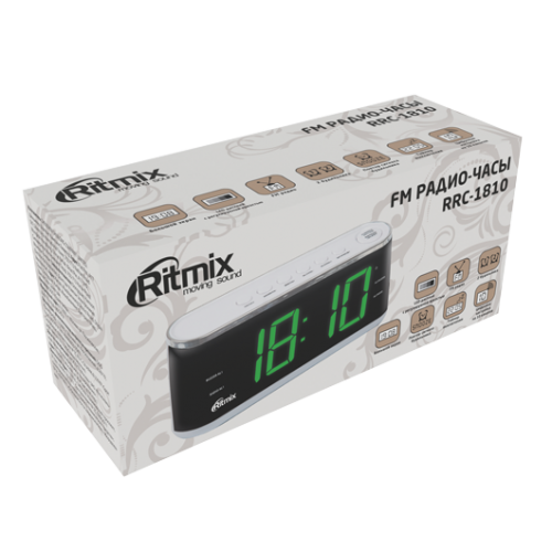 Купить  радио,часы,приемник ritmix rrc-1810 white в интернет-магазине Айсберг! фото 4