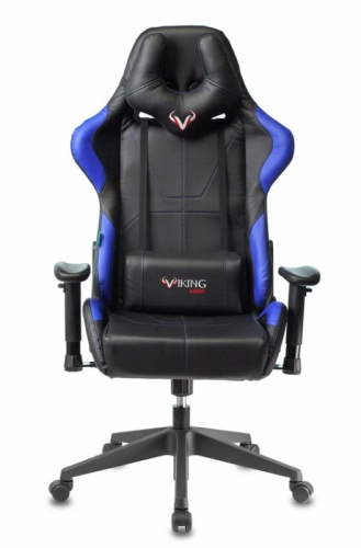Купить  кресло zombie viking 5 aero черный/синий искусственная кожа с подголов. крестовина пластик viking 5 aero blue в интернет-магазине Айсберг! фото 4