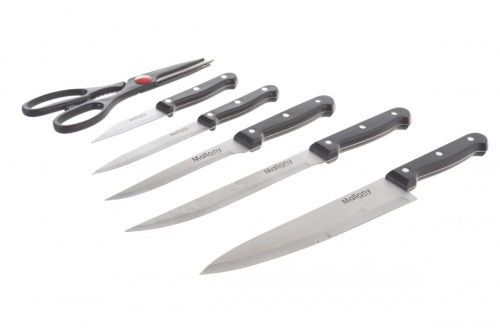 Купить  нож набор ножей mallony mal-s 01 b 985308, 7пр. в интернет-магазине Айсберг! фото 3