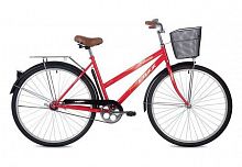 Купить  велосипед foxx 28" 28shc.fiesta.20rd1 красный, сталь, размер 20" +передняя корзина в интернет-магазине Айсберг!