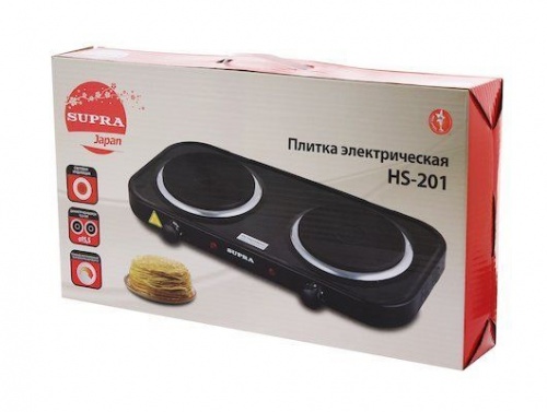 Купить  электрическая плита supra hs-201 black в интернет-магазине Айсберг! фото 3