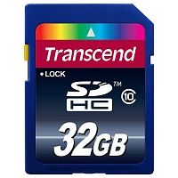 Карта памяти SD Card 32Gb SDHC Transend TS32GSDHC10 Class 10