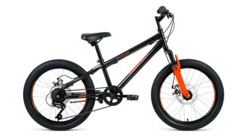 Купить  велосипед altair mtb ht 20 2.0 disc (20" 6ск. рост 10,5) черный/оранжевый в интернет-магазине Айсберг!