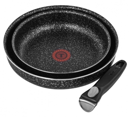 Купить  сковорода tefal ingenio granit 042 03810 3 пр. (9100040697) сковороды в интернет-магазине Айсберг!