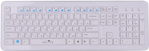 Купить  клавиатура oklick 540s white mmedia usb в интернет-магазине Айсберг!