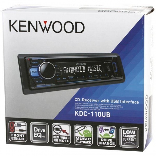 Купить  автомагнитола kenwood kdc-110 ub в интернет-магазине Айсберг! фото 4