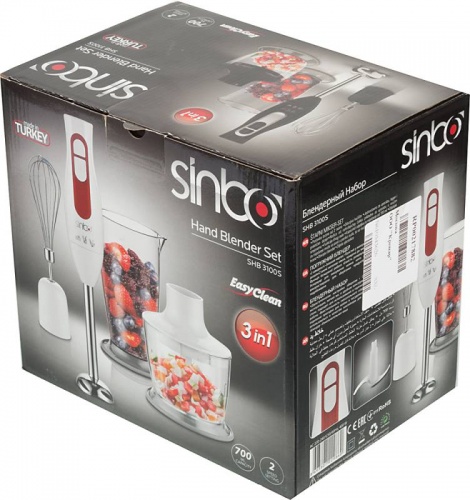 Купить  блендер sinbo shb-3100 s белый в интернет-магазине Айсберг! фото 2