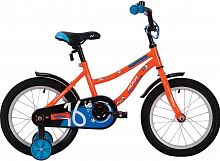 Купить  велосипед novatrack 14" 143 neptune.or20 оранжевый, тормоз нож, крылья корот, полная защита цепи в интернет-магазине Айсберг!
