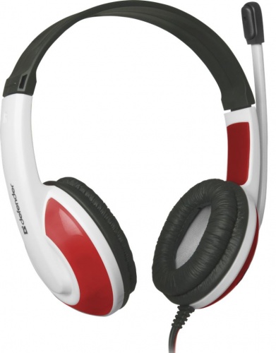 Купить  наушники defender  warhead hn-g 120 red+white, 2м кабель, игровые (64098) в интернет-магазине Айсберг! фото 3