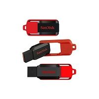 Flash USB 2.0 Flash SanDisk 16Gb Cruzer Switch Black/Red (SDCZ52-016G-B35)