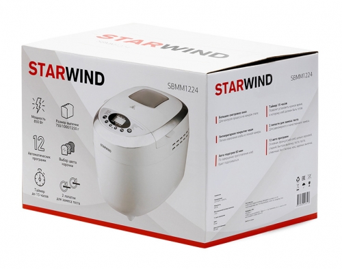 Купить  хлебопечь starwind sbmm-1224 белый в интернет-магазине Айсберг! фото 2