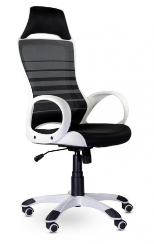 Купить  кресло m-709 тесла/tesla white pl e11-к/е01-к (черный/ белый) в интернет-магазине Айсберг!