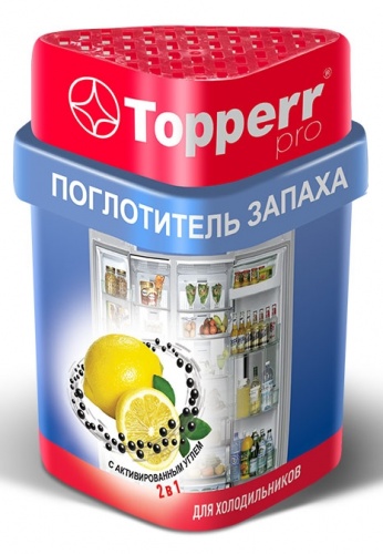 Купить  химия бытовая topperr 3116 поглотитель запаха для хол-ка лимон/уголь в интернет-магазине Айсберг!