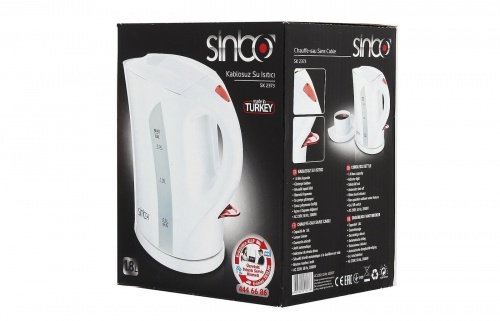 Купить  чайник sinbo sk-2373 белый в интернет-магазине Айсберг! фото 6