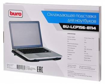 Купить  подставка для ноутбука buro bu-lcp 156-b114 black в интернет-магазине Айсберг! фото 7