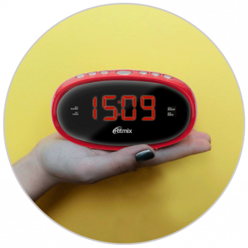 Купить  радио,часы,приемник ritmix rrc-616 red в интернет-магазине Айсберг! фото 3