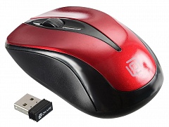 Мышь Oklick 675MW black/red (800dpi) USB